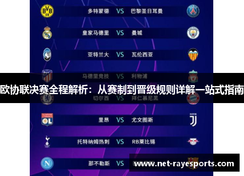 欧协联决赛全程解析：从赛制到晋级规则详解一站式指南